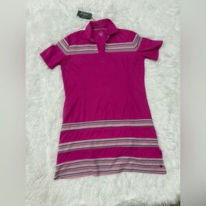 Women's Pink Striped Mini Dress